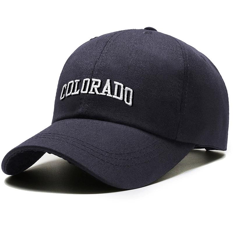 Men and Woman's Baseball Caps Adjustable Casual Embroidered Cotton Sun Hats Unisex Solid Color Visor Hats