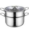 Panela de Sopa com Cozedor a Vapor de Aço Inoxidável Shang Heng 24cm