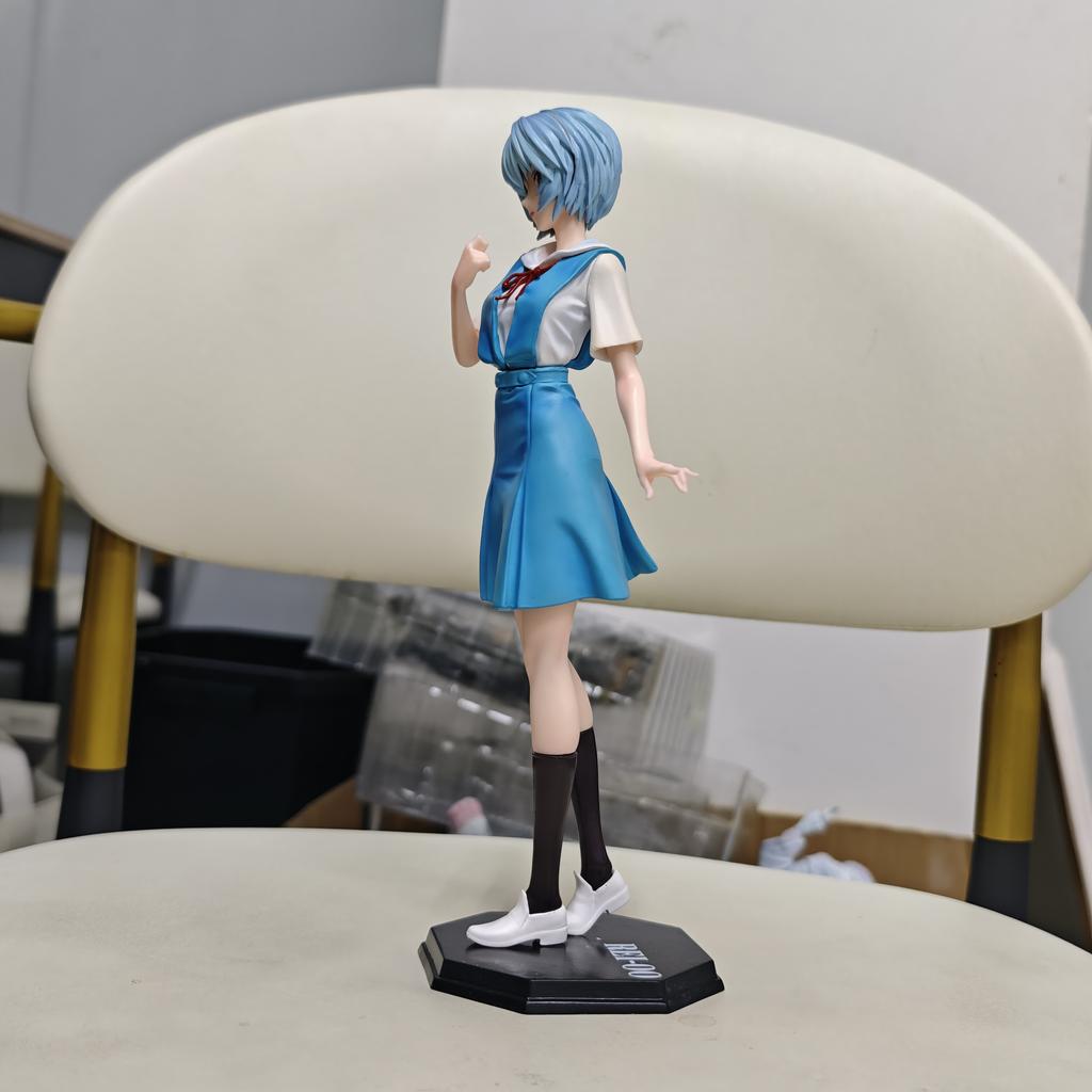 27cm 10.6 inch Anime Rei Ayanami Action Figures Pvc Statue Desktop Ornamen Collection Statue Model Decoration Room Desk Toys Chi