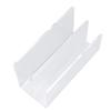Transparent Desktop Letter Holder 17.5x7.5x9.5cm Mail File Organizer Modern Mail Sorter  Office Use