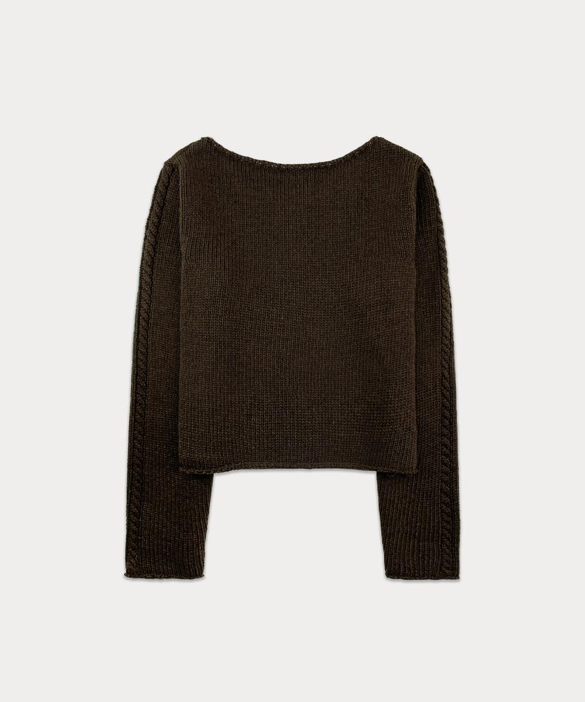 Sseomweeobeoteo Poy Wool Knit - Brown