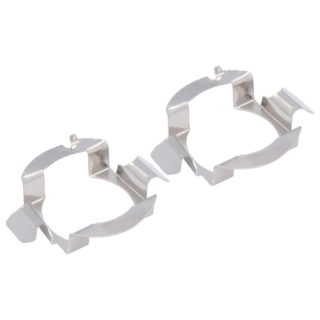 2Pcs Headlight Bulb Holder Stainless Steel Material Firm Stable Easy Install LED Headlight Bulb Base