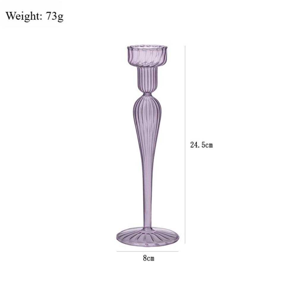 Creative European-style Glass Candlestick Home Decorations Wedding Table Centerpiece Party Decor Candlestick Housewarming Gift