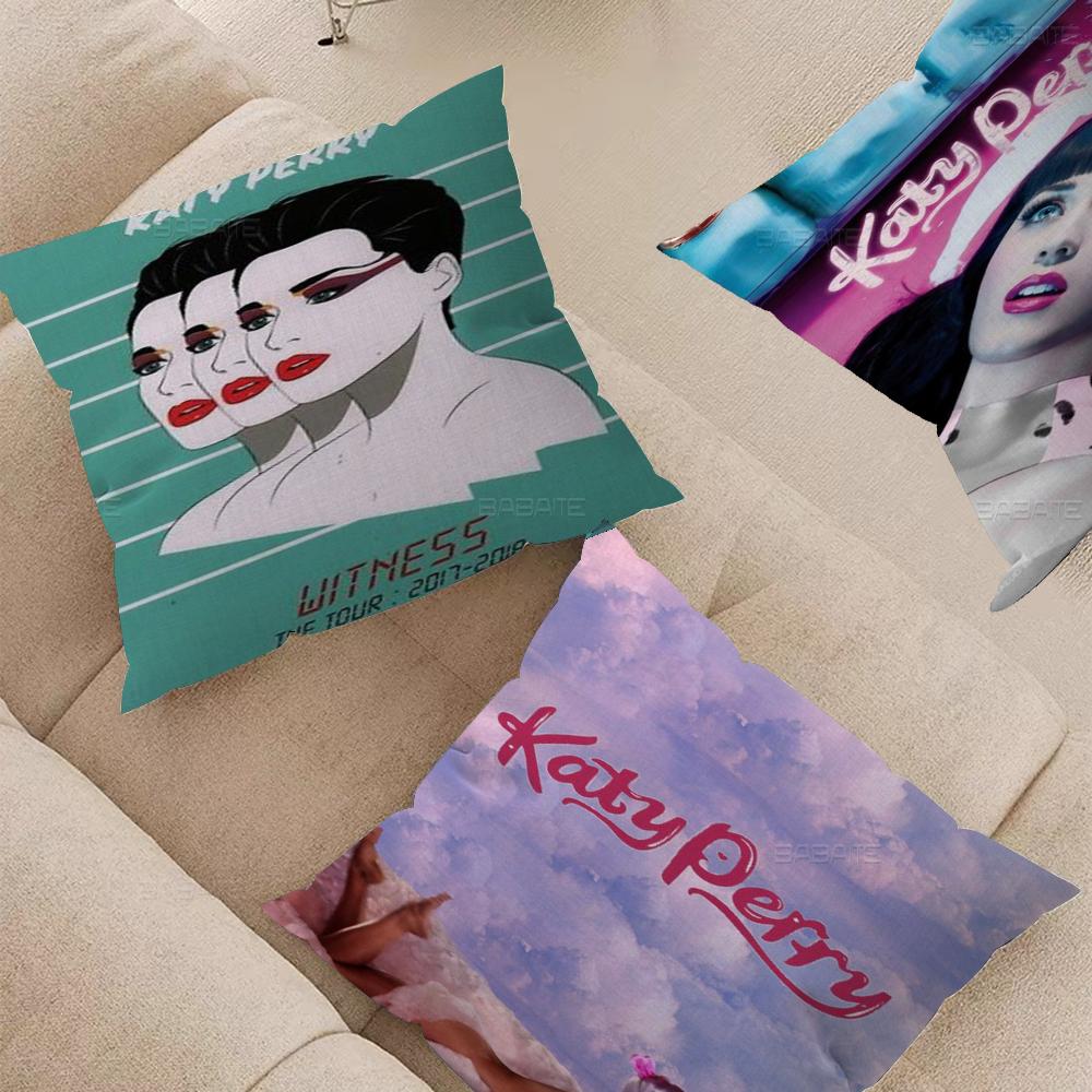 K-Katy Hot Singer P-Perry Cushion Cover Car Throw Pillow Case For Sofa Car Christmas Gift 40x40cm 45x45cm