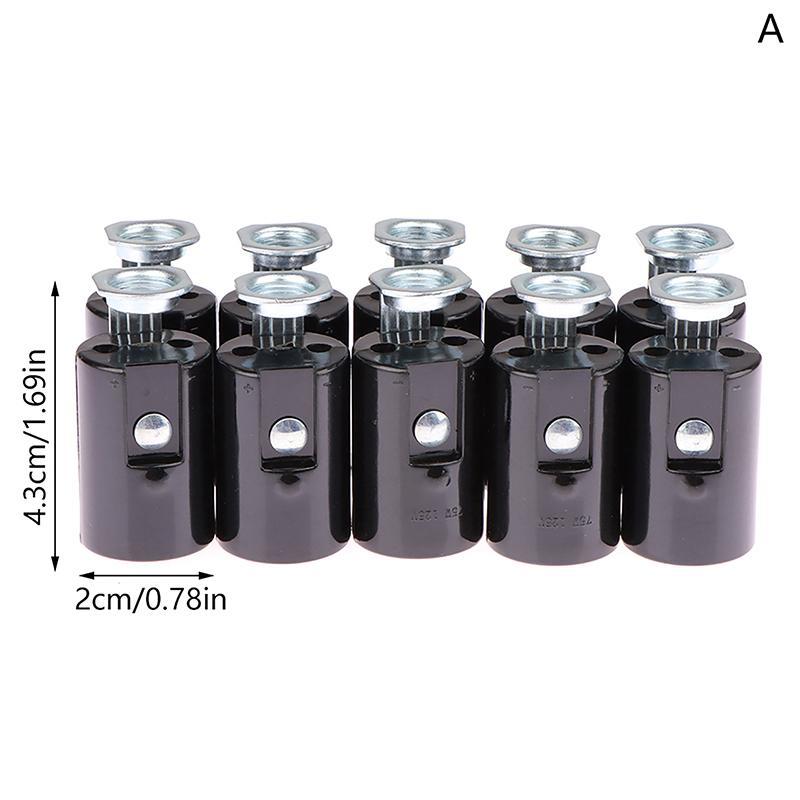 

10 шт. E14 43 мм 53 мм 68 мм 76 мм 86 мм высота пластиковая люстра патрон лампы аксессуары свеча основание лампы гнездо