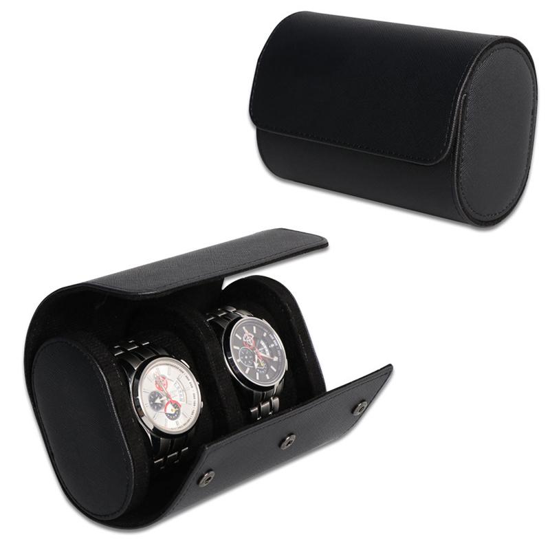 Watch Packaging Box Storage Car Sewing Pu Leather Watch Leather Box Fixed Eather Bag
