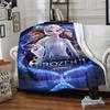 1 szt. Frozen II Miękki flanelowy koc na każdą porę roku do domu, biura, na zewnątrzWytrzymały komfort Miękki ciepły koc do domu