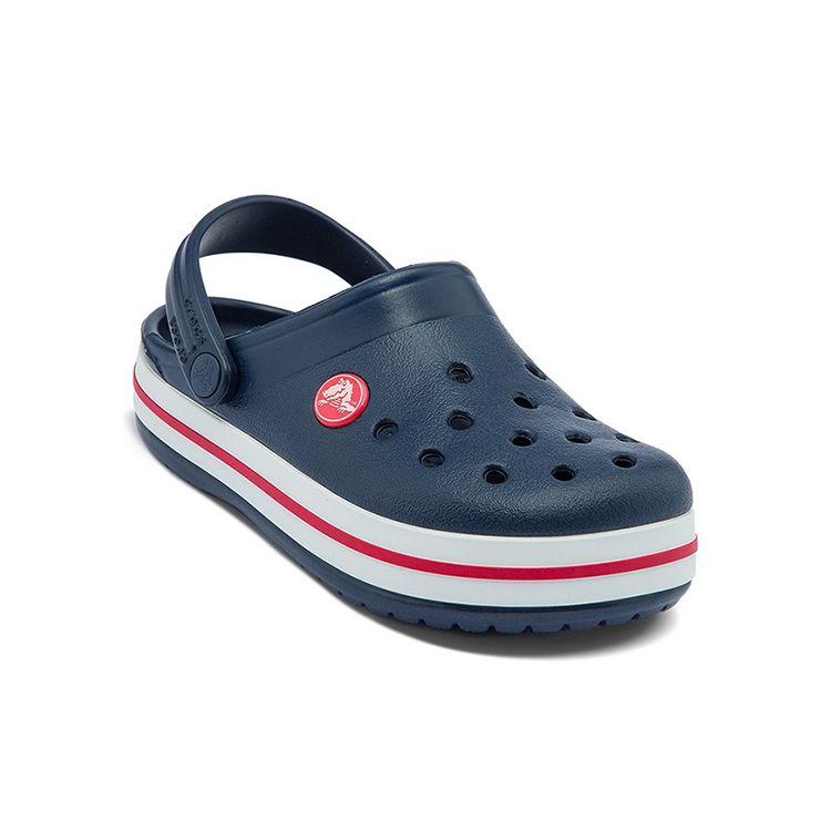 Crocs Crocband Casual Clogs Kids Footwear Blue Red 207006-485