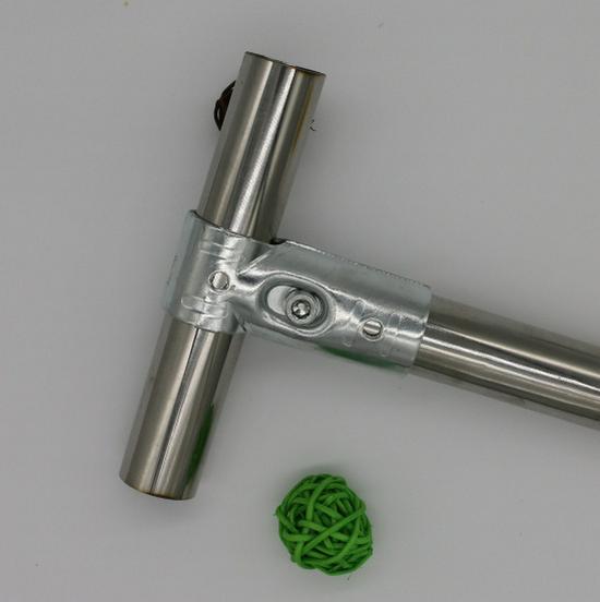 25mm Edelstahl T-förmiger Rohrverbinder für Kleiderständer & Gewächshäuser