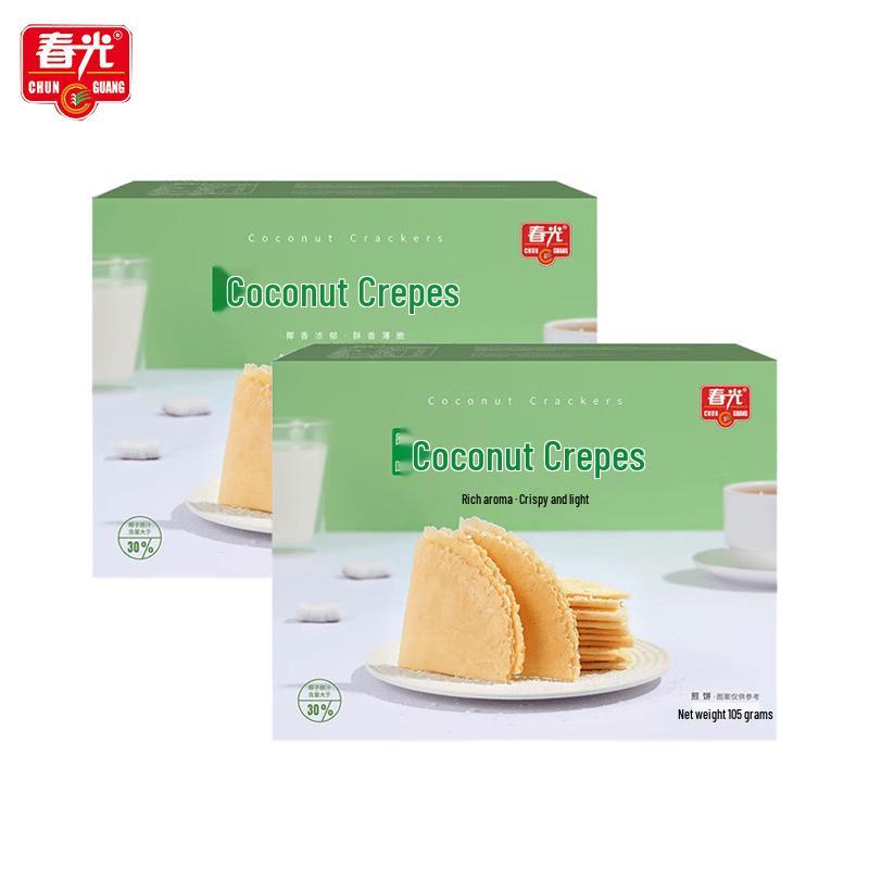 Chunguāng Coconut Thin Biscuits - Original Flavor