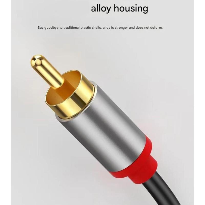 Type C To 2RCA Auditory Cable Clear Sound Wide Compatibility for Smartphones Tablets Laptops Connecting To Auditory