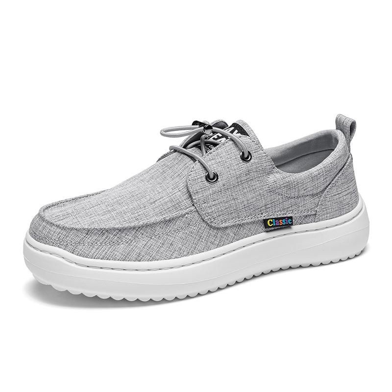 Fashion Men Casual Canvas Shoes Non-Slip Leisure Walk Mens Loafers New Arrival Male Vulcanized Shoes Driving Sneakers Walking Footwear