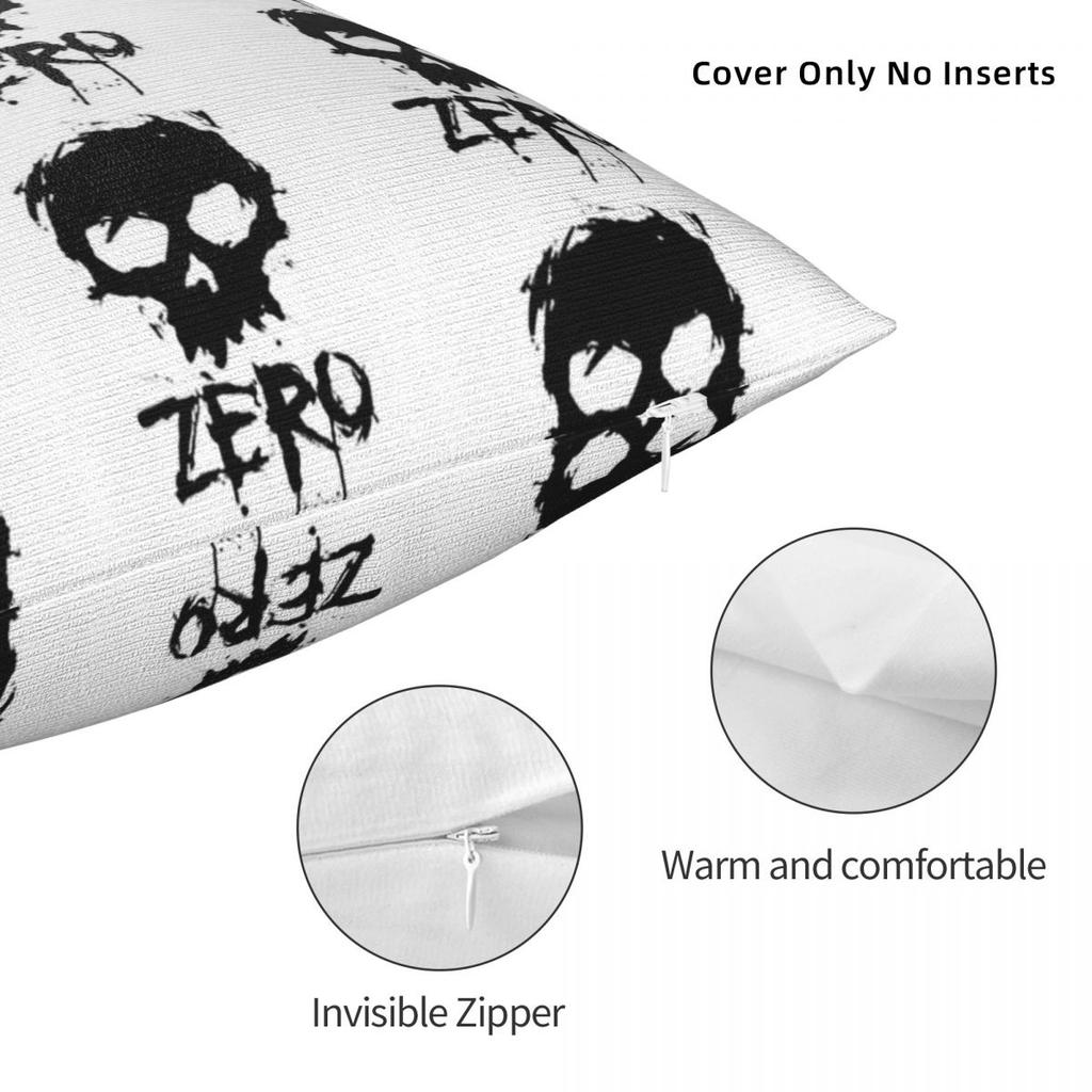 Zero Skateboards Square Pillowcase Polyester Linen Velvet Creative Zip Decorative Throw Pillow Case Car Cushion Cover 45X45