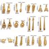 Yori 5 Stück Edelstahl 18K Gold Plated Anhänger DIY Schmuckzubehör Verwendet für DIY Herstellung von Armband Halskette
