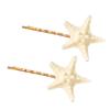 1Pair Starfish Shaped Hair Clip Ocean Theme Hair Accessories For Women Girls Resin Hairpins With Metal Clasp Hairpin