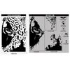 Large Skull Pumpkin Halloween Stickers Witch Demon Bat Static Stickers Halloween Decorations Party Supplies
