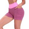 Women's Summer High-Waisted Honeycomb Yoga Shorts: Three-Quarter Length for Sports & Fitness