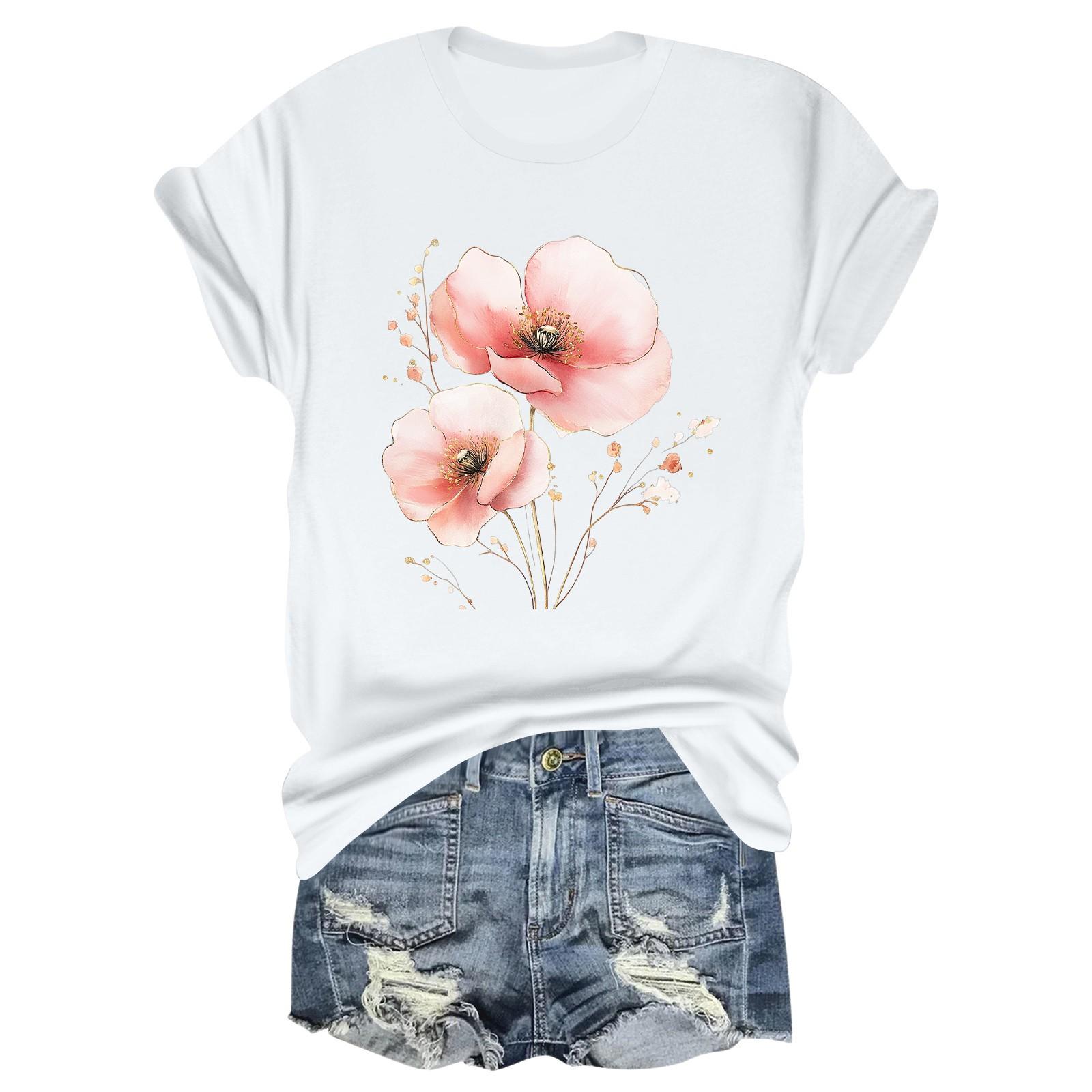 

Женская модная футболка с круглым вырезом и коротким рукавом, пуловер XL белый