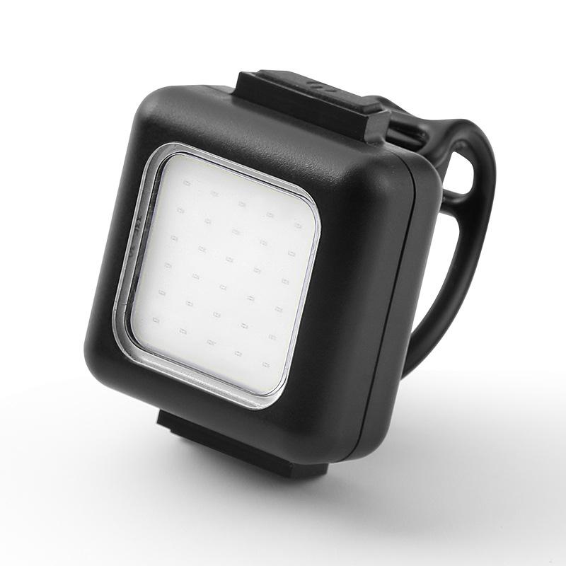 Bicycle Front Rear Mini Led Light Set Usb Rechargeable Cycling Headlight Taillight Light Cob Lamp Bead Waterproof Bike Lamp