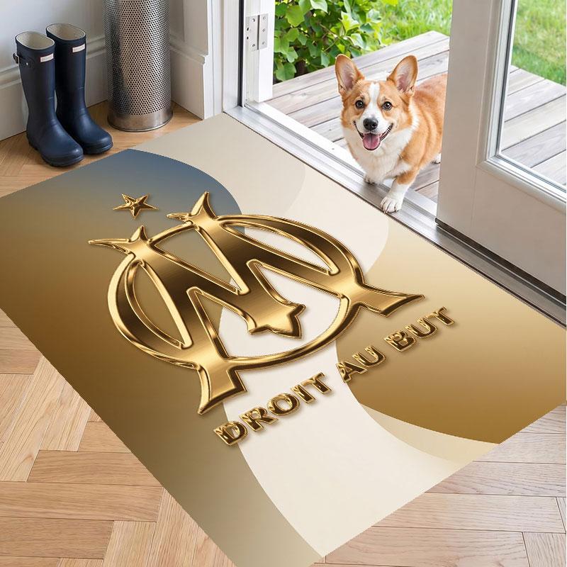 Soft Floor Carpet Olympique Lyonnais FC Pattern Area Rug Decorative Mat For Home Room Decoration