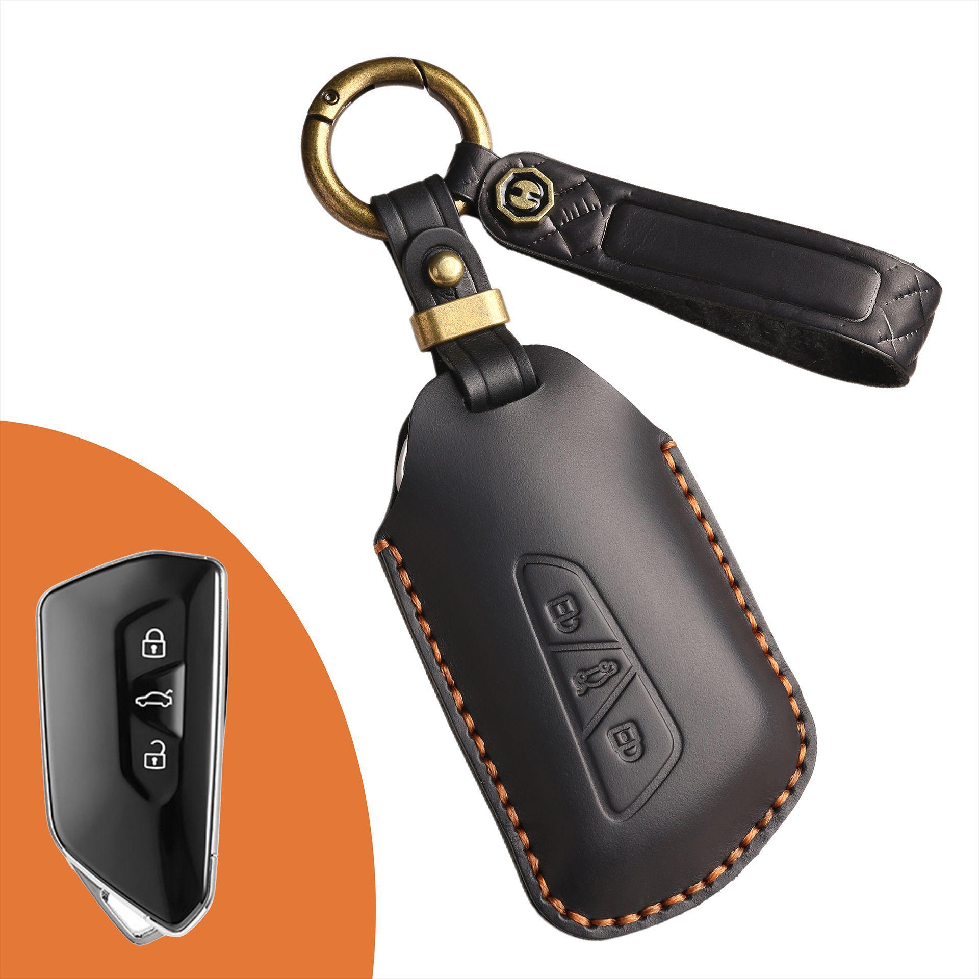 

Retro Key Cover For Volkswagen Id3 Id4 Id6 Key Bag Lingdu L Golf Car Key Protective Case