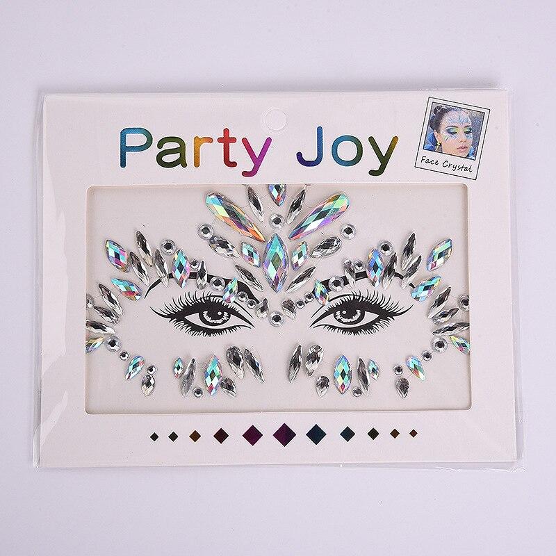 

3D сексуальные татуировки для лица, наклейки, временные татуировки, блестящие поддельные татуировки, стразы для женщин, вечерние украшения для лица, татуировки