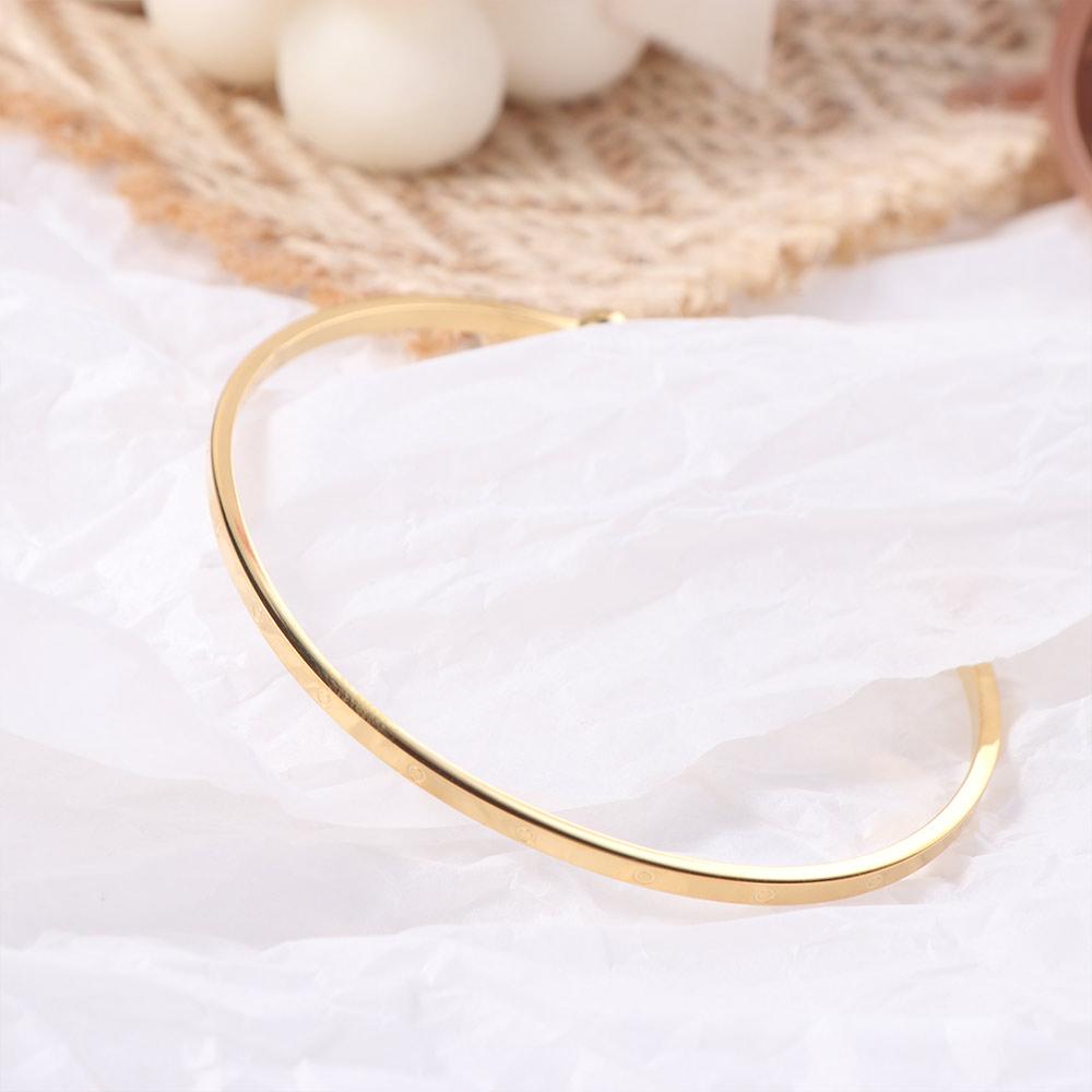 Women Jewelry Hand Jewelry Bangle Fashion Hand Ornament Non Fading Light Luxury Bracelet Wedding