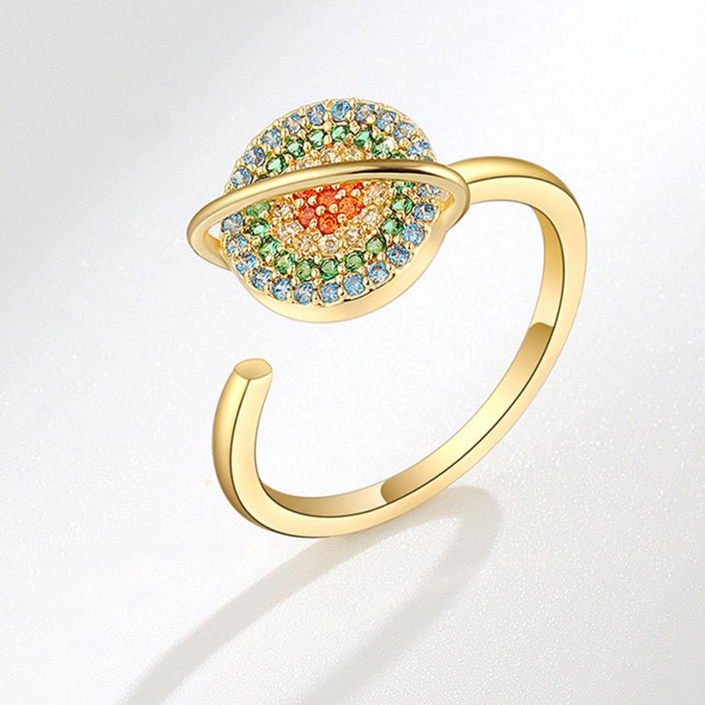 Anxiety Rings for Women Adjustable Open Rotating Rings for Anxiety Flower Rings Stress Relief Stackable Rings