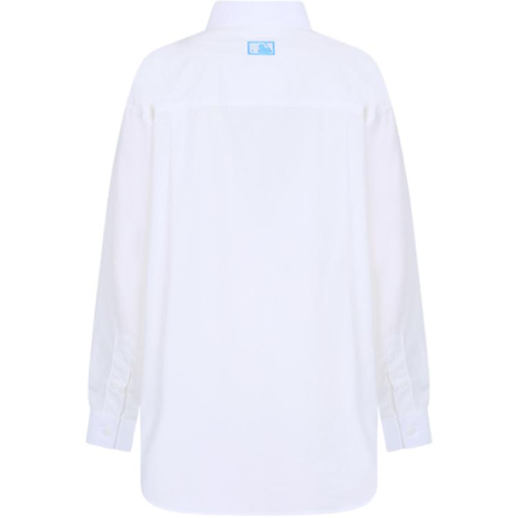 MLB Base Logo Shirts Unisex White Moderate 31WS01011-50W