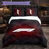 F1 Pattern Microfiber 3Pcs Bedding Set Decor Duvet Cover Set For Bedroom Home Use