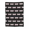 Vampire Monster Fangs Blanket Flannel Sofa Throw Blanket Super Soft for Couch Bedding Travel Throws Bedspread Quilt