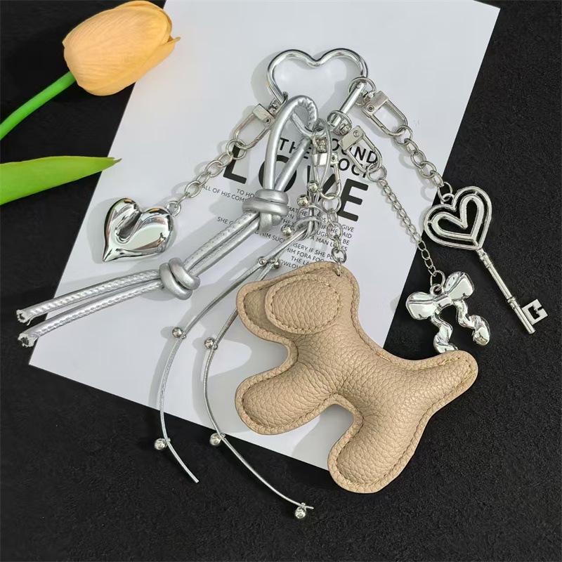 

Ins Style 3D Heart Bowknot Keychain - Luxury Fashion Bag Charm хакі
