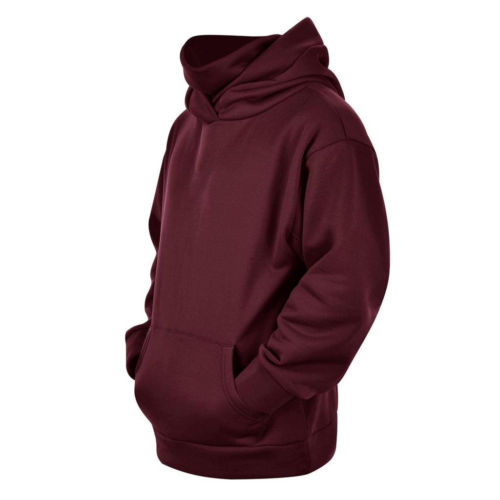 2024 Herbst Hoodie mit Samtfutter und gestapeltem Kragen: Trendig Unisex Lässig Lockere Passform