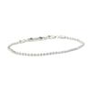 SEWNSWEN SILVER SLIM TWINKLE LARVA CHAIN bracelet