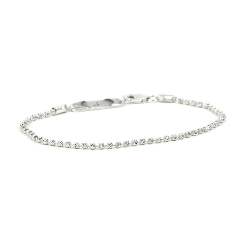 SEWNSWEN SILVER SLIM TWINKLE LARVA CHAIN bracelet