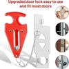 Portable Dual-Use Doorstop & Security Lock for Single Women and Hotels