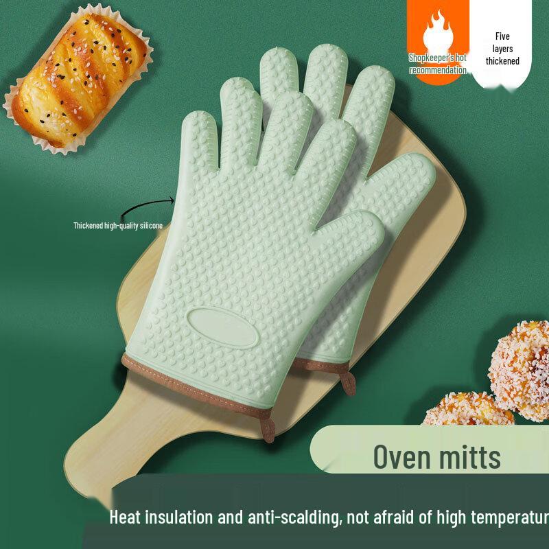 ZISIZ Silicone Heat Resistant Kitchen Glove