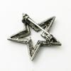GEM plus Star Brooch Lapel Pin KS41002 Black (Metallic Color)