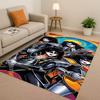 HD Kiss Rock Heavy Metal Band Gene Simmons Wohnzimmer Rutschfester Teppich für Schlafzimmer Spielzimmer Sofa, Heimdekoration Fußmatte