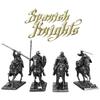 Spanish Cavalry Metal Figurine Painted Military Soldier Toy Tabletop Wargame Chess Piece Home Decor Gift for Men War Enthusiast