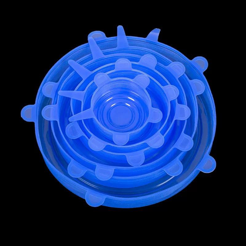 Silicone Cover Stretch Lids Reusable Airtight Food Wrap Covers Keeping Fresh Seal Bowl Stretchy Wrap Cover Kitchen Cookware