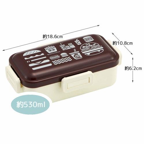Skater Ag+ Antibacterial Soft-Serving Lunch Box, 530ml, Burger Concussion, Made in Japan, PFLB6AG
