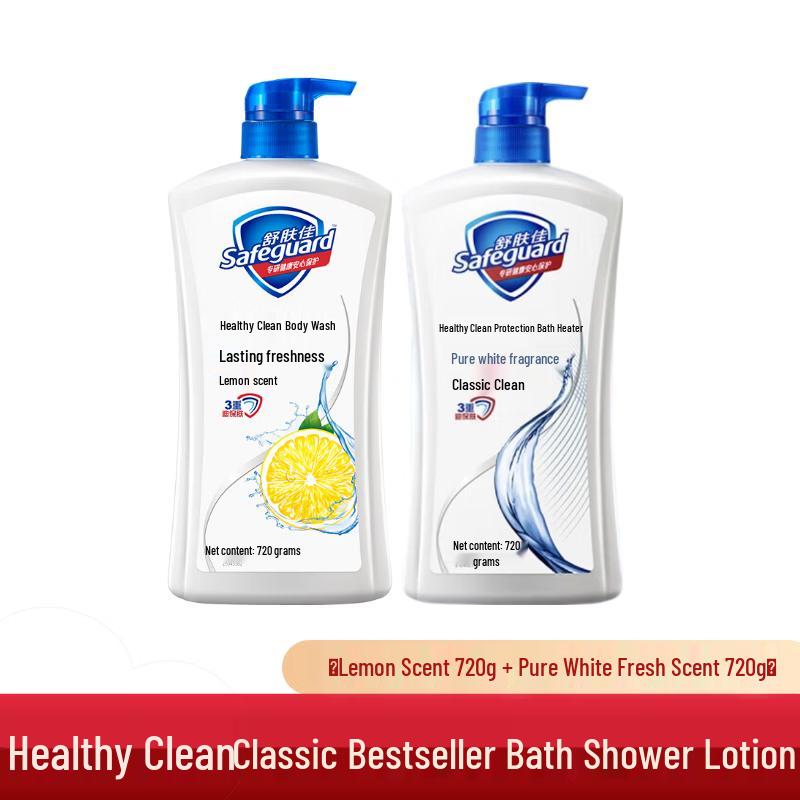 Safeguard Classic Pure White & Lemon Scent Shower Gel Duo