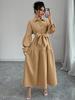 Robe Européenne & Américaine à Lacets et Manches Bouffantes pour Femmes