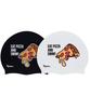 Laelliseupocheu [Nruc189 Wht] Pizza Silicone Swim Cap White
