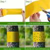 1Roll New Double-sided Adhesive Insect Proof Tape 10cm 10M Multifunction Garden Insect Trap Portable Fly Tree Tape Outdoor