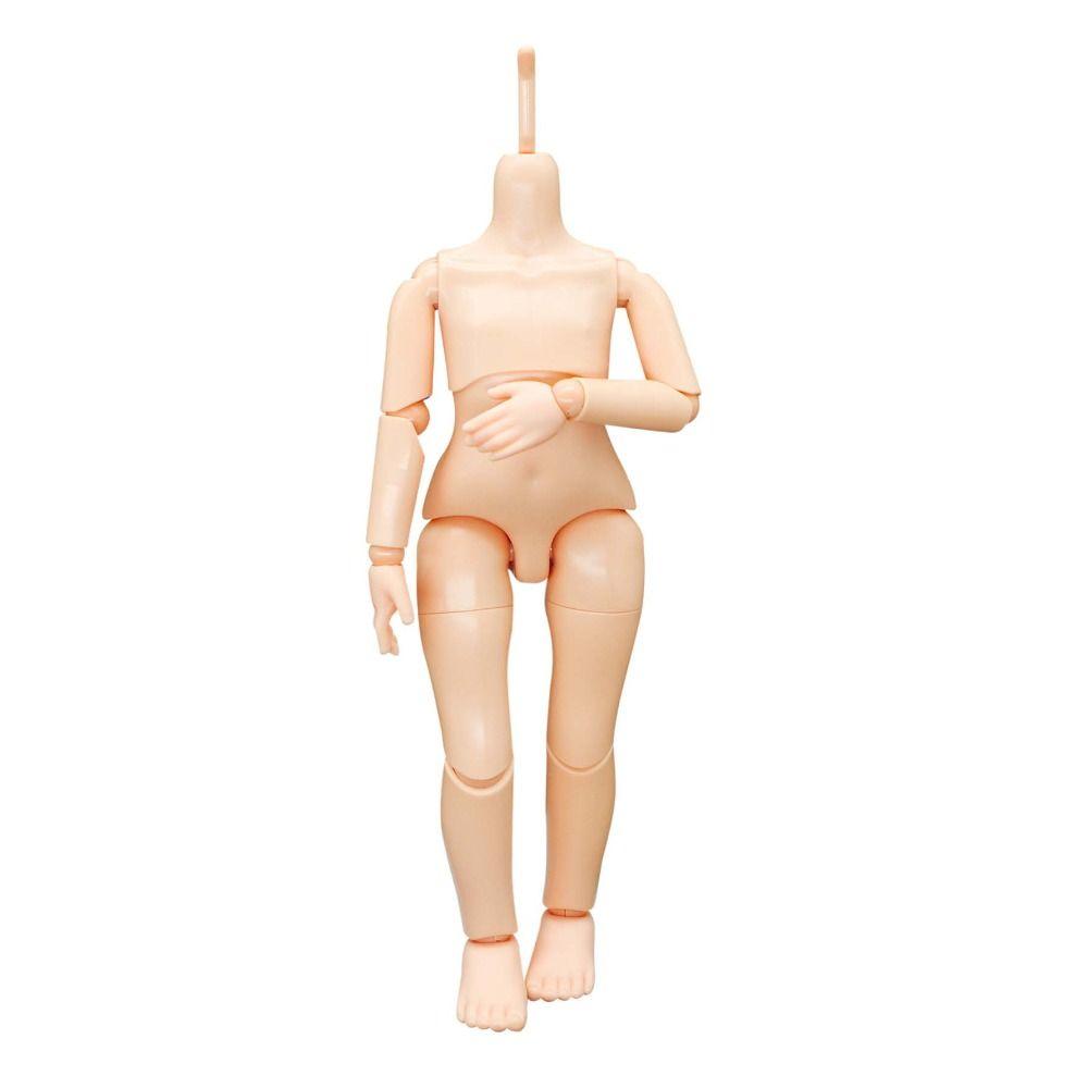 White/Pink/Tan 1/6 Bjd Body Without Makeup Dolls Body Cute Creative Doll's Head  Diy Handmade