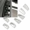 7pcs Window Lift Button Trim Sticker ABS Chrome Silver Replacement for Mercedes Benz A B C E CLA GLA Class W176 W246 W204