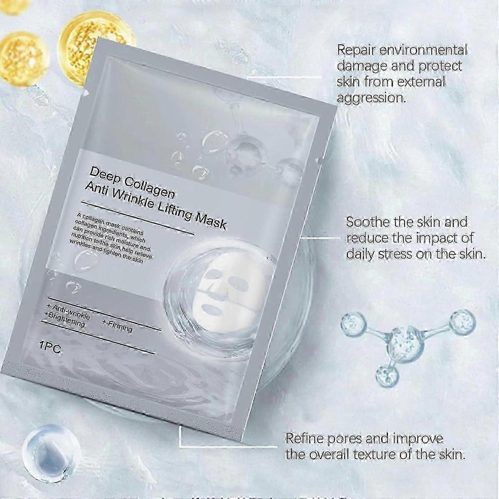 Collagen Mask, Deep Collagen Anti-Wrinkle Mask, Deep Bio-Collagen Mask, Moisturizing Mask for All Skin Types