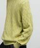 BLANKROOM Cable Knit_Yellow Green